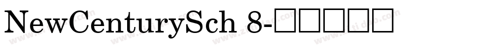 NewCenturySch 8字体转换